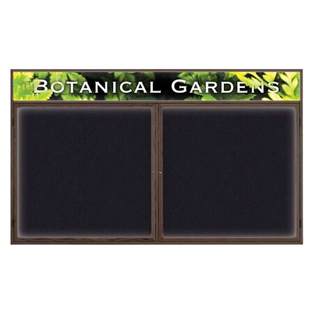 United Visual Products Open Faced Traditional Corkboard, 48x36" UV642A-GOLD-MEDGRY